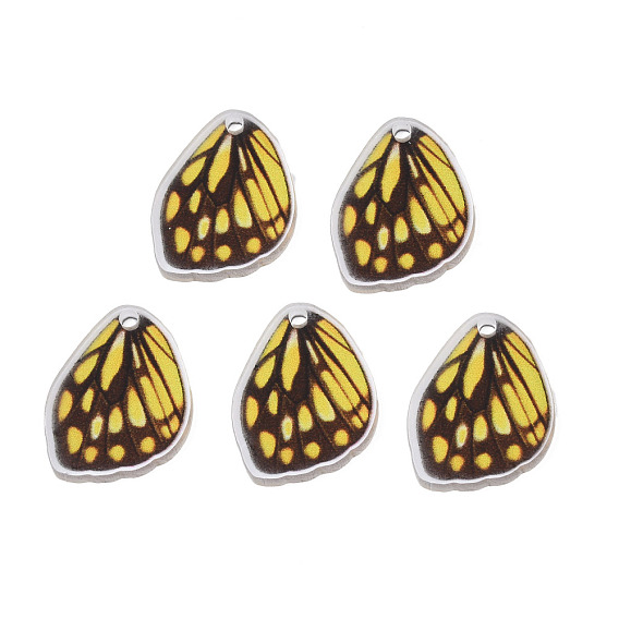 Printed Translucent Acrylic Pendants, Butterfly