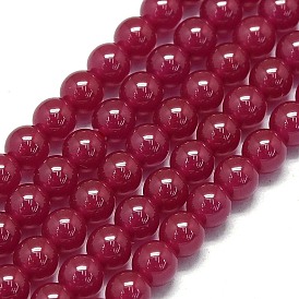 Natural Ruby/Red Corundum Beads Strands, Round