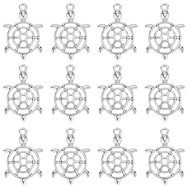 80 подвески из цинкового сплава в тибетском стиле, полый, Морская черепаха