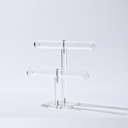 T bar прозрачные акриловые стойки для браслетов, держатель органайзера для браслетов в собранном виде