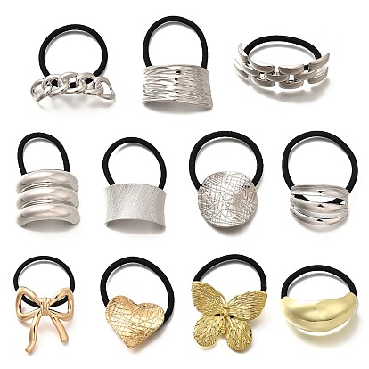 Резинки для волос, держатель для хвоста из сплава, аксессуары для волос для женщин и девочек