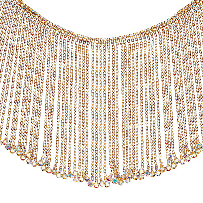 Цепочка из страз ab colors, железа горный хрусталь стразы цепи, цепочка с кисточками, аксессуары для шитья одежды, с карточной бумагой