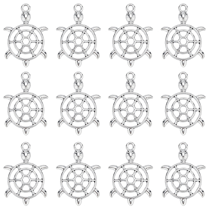 80 подвески из цинкового сплава в тибетском стиле, полый, Морская черепаха