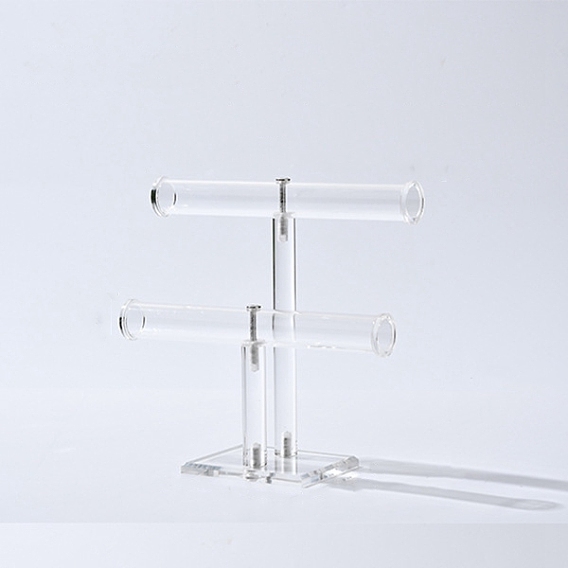 T bar прозрачные акриловые стойки для браслетов, держатель органайзера для браслетов в собранном виде