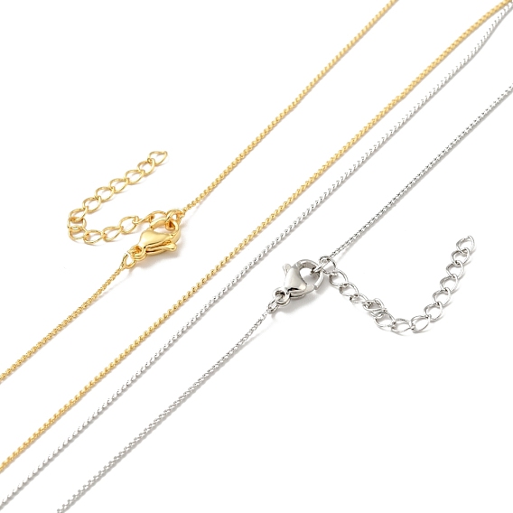 Ожерелье из латунных цепей для мужчин и женщин, без кадмия и без свинца