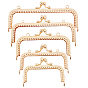 5Pcs 5 Style Iron Purse Handle Frame, for Bag Sewing Craft