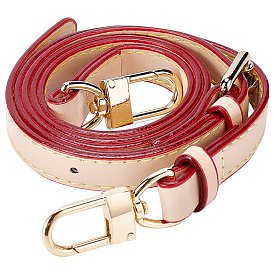 Gorgecraft Adjustable PU Leather Shoulder Strap, with Alloy Swivel Clasps, for Bag Straps Replacement Accessories