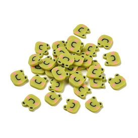 Handmade Polymer Clay Cabochons, Frog