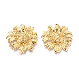 304 подвески из нержавеющей стали, прелести подсолнуха, ионное покрытие (ip)