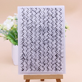 Wicker Texture Clear Silicone Stamps, for DIY Scrapbooking, Photo Album Decorative, Cards Making
