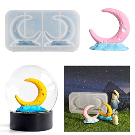 DIY Moon Silicone Molds, Display Molds Decoration Making, Resin Casting Molds, For UV Resin, Epoxy Resin Jewelry Making