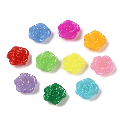 Акриловые бусины, цветок