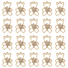 40шт. подвески из сплава с УФ-покрытием, с кристально горный хрусталь, нести прелести