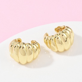 C-образные латунные серьги-манжеты