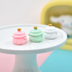 10 шт. миниатюрные украшения для суповых горшков из смолы, аксессуары для домашнего кукольного домика с микро-ландшафтом, притворяясь опорными украшениями