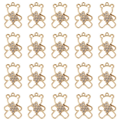 40шт. подвески из сплава с УФ-покрытием, с кристально горный хрусталь, нести прелести