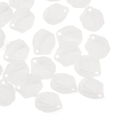 Прозрачные акриловые подвески, матовые, лист прелести