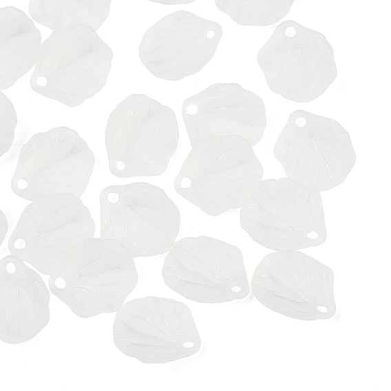 Прозрачные акриловые подвески, матовые, лист прелести