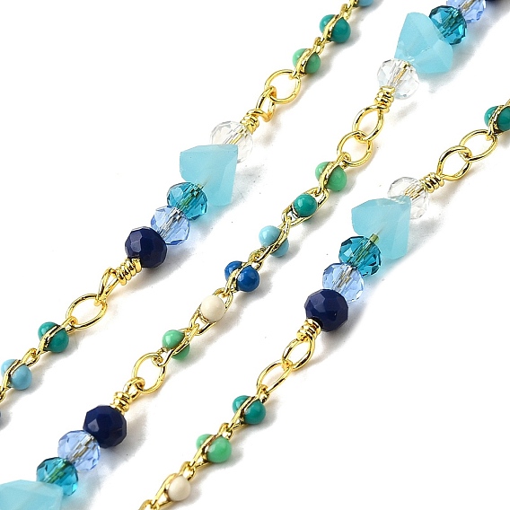 Латунные эмалевые шариковые цепи, со стеклом, без свинца и без кадмия, долговечный, стойки покрытие, пайки, с катушкой