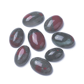 Cabujones de sangre de dragón natural, oval
