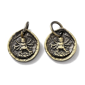 Tibetan Style Brass Pendants, Cadmium Free & Lead Free, Mantis