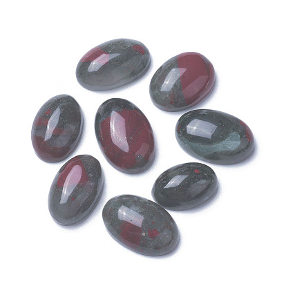 Cabujones de sangre de dragón natural, oval