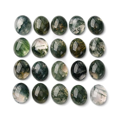 Природные моховой агат кабошонов, класс А, овальные