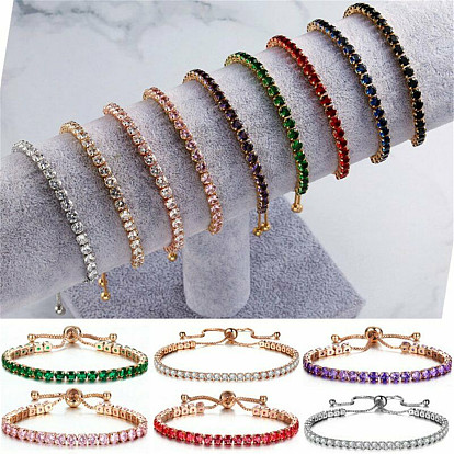 Adjustable Fashion Bracelet with Micro Pave Diamonds for Women