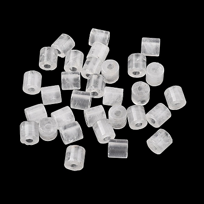 Природный кристалл кварца бусины, горного хрусталя, колонка