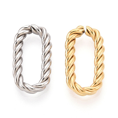 304 Быстроразъемные соединения из нержавеющей стали, витое овальное кольцо