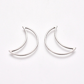 304 Stainless Steel Linking Rings, for Jewelry Making, Moon