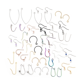 Boucle d'oreille en acier inoxydable crochets