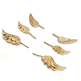 Brass Head Pins, for Ghost Witch Baroque Pearl Making, Angel Wing