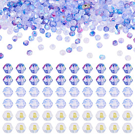 3 пакеты 3 цвета прозрачные цвета стеклянный бисер, двухконусные