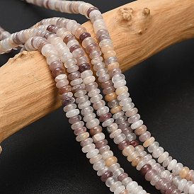 Натуральный лепидолит / пурпурный слюдяный камень бисер пряди, рондель