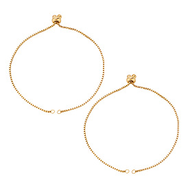 10шт. регулируемые 304 слайдер из нержавеющей стали браслеты изготовление, Боло браслеты, подходит для соединительных шармов, с 202 из нержавеющей стали бусы