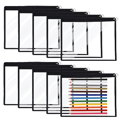 10шт. прямоугольные ПВХ-карманы для файлов