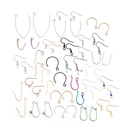 Boucle d'oreille en acier inoxydable crochets