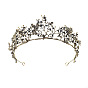 Alloy Rhinestone Crown Hair Bands for Girls Women Wedding Party Decoration