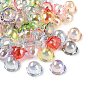 UV Plating Transparent Acrylic Beads, Iridescent, Bell