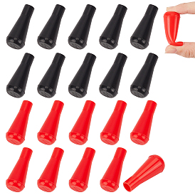20 pièces 2 couleurs protections de pointe de flèche en caoutchouc synthétique