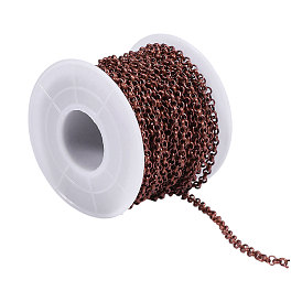 Роло железа цепи, с пластиковыми бобин, несварные, круглые