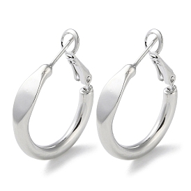 999 Sterling Silver Ring Hoop Earrings