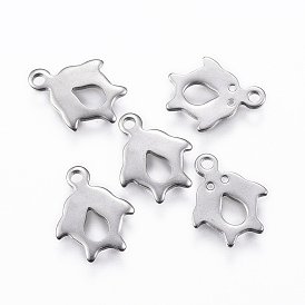 201 Stainless Steel Charms, Penguin