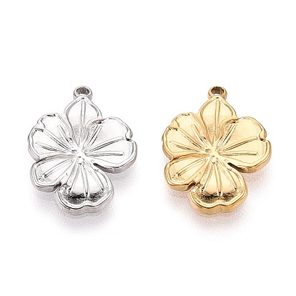 304 из нержавеющей стали цветочные кулоны, ионное покрытие (ip)