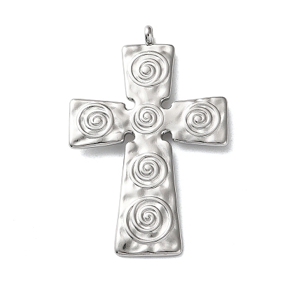 304 подвески из нержавеющей стали, крест очарование, анти-тускнение