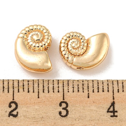 Brass Beads, Spiral Shell Shape