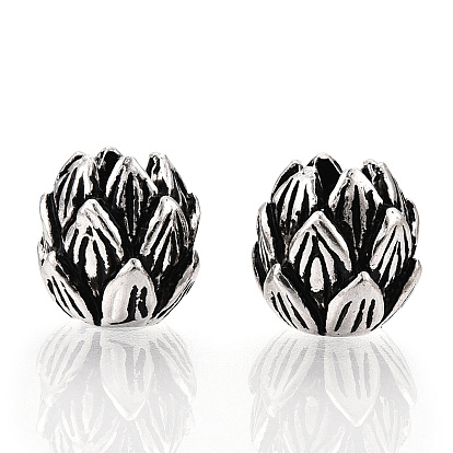 925 perles en argent sterling, fleur