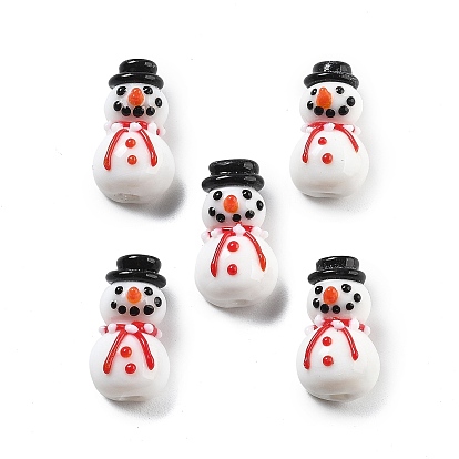 Бусины лэмпворк , мультфильм рождественский снеговик