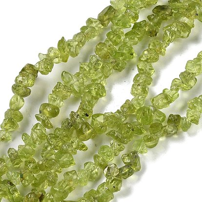 Природный перидот бисер нитей, класс А, чип